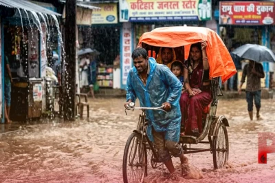 बिहार का मौसम: 19 जिलों में भारी बारिश का अलर्ट, कटिहार और किशनगंज में आफत की बारिश की चेतावनी