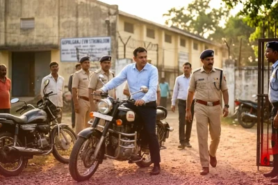 गोपालगंज: वीआईपी तामझाम छोड़ बाइक से निकले डीएम और एसपी, ईवीएम वेयरहाउस का किया औचक निरीक्षण, दिया बड़ा संदेश