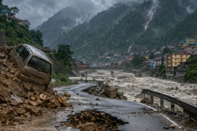 उत्तराखंड में मानसून का कहर: भारी बारिश का ऑरेंज अलर्ट, कई जिले प्रभावित और सड़कें बंद