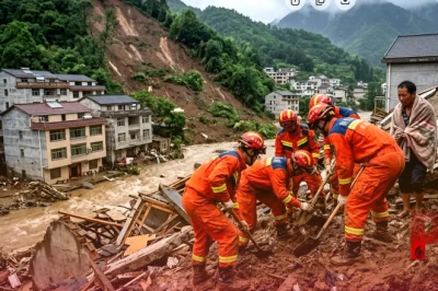 चीन में कुदरत का तांडव: मेसाक तूफान और मूसलाधार बारिश से आई बाढ़ और भूस्खलन में 27 की मौत