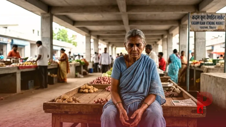 पटना: कदमकुआं वेंडिंग मार्केट को मिली पक्की छत, फिर भी खाली पड़े हैं दुकानदार के हाथ