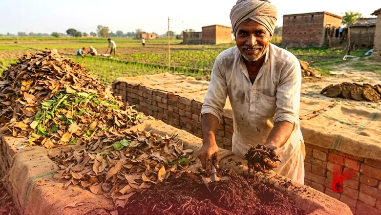 भोजपुर के किसान की अनूठी पहल, सूखे पत्तों से तैयार कर रहे हैं सोना जैसी जैविक खाद