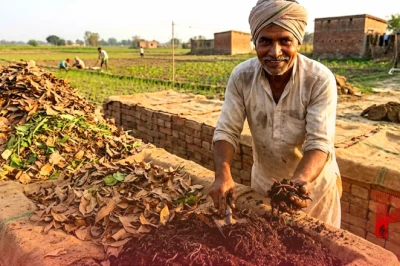भोजपुर के किसान की अनूठी पहल, सूखे पत्तों से तैयार कर रहे हैं सोना जैसी जैविक खाद