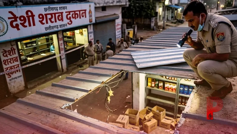 छत्तीसगढ़: चोरों ने शराब दुकान की छत काटकर उड़ाया माल, 15 पेटियों पर किया हाथ साफ