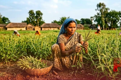 पूर्वी चंपारण में किसानों की नई राह: चिरचिरा की खेती से कमा रहे हैं मुनाफा, दो महीने में तैयार होती है फसल