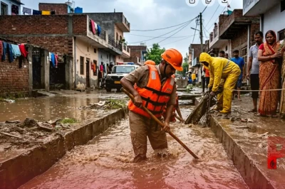 गाजियाबाद: बारिश के पानी में समाई 3 साल की मासूम, खेलते-खेलते नाले में डूबने से हुई मौत