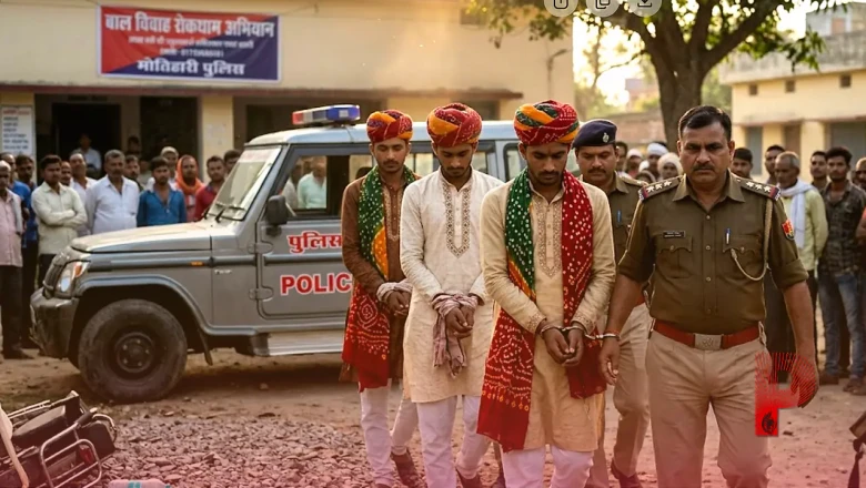 मोतिहारी में बाल विवाह की बड़ी साजिश नाकाम, 14 साल की बच्ची से शादी रचाने आए राजस्थान के 4 युवक गिरफ्तार