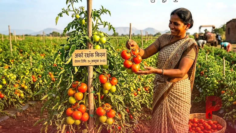टमाटर की खेती: अर्का रक्षक किस्म से बंपर पैदावार, एक पौधे से पाएं 18 किलो तक फल