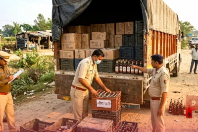 वैशाली में शराब तस्करी का अनोखा तरीका बेनकाब: ट्रक में जीरा पानी की आड़ में छिपाई थी 6132 लीटर शराब