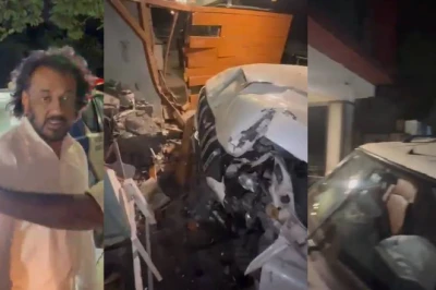 हैदराबाद में एक्टर धर्मा के घर में घुसी अनियंत्रित कार, शराब के नशे में धुत था चालक