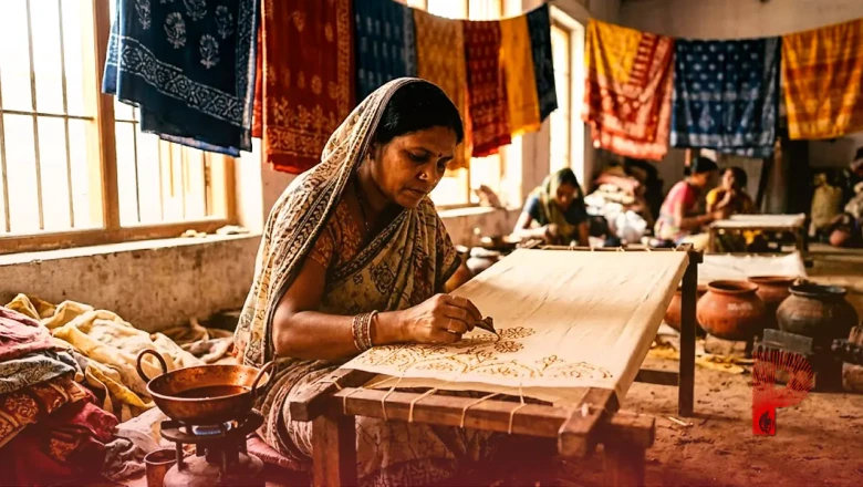 भागलपुर की मशहूर बाटिक प्रिंट साड़ियां: जानिए कैसे हाथों से तैयार होती है यह कलाकृति