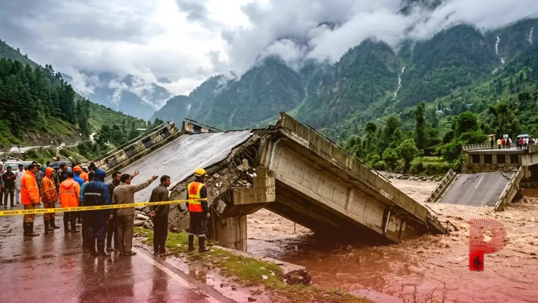 हिमाचल प्रदेश में मानसून का कहर, सांगला का मुख्य वैली ब्रिज ढहने से संपर्क कटा