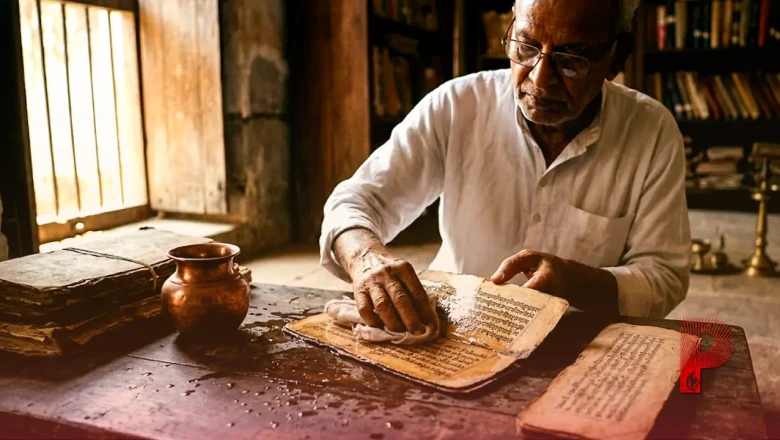 धरोहर: मधुबनी में मौजूद हैं 400 साल पुराने बजरबट्टू के पत्तों पर लिखे दस्तावेज, पानी से पोंछते ही चमकने लगते हैं अक्षर