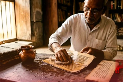 धरोहर: मधुबनी में मौजूद हैं 400 साल पुराने बजरबट्टू के पत्तों पर लिखे दस्तावेज, पानी से पोंछते ही चमकने लगते हैं अक्षर