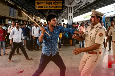 सतना रेलवे स्टेशन पर बवाल: तंबाकू थूकने से मना करने पर युवक ने पुलिसकर्मी का डंडा छीनकर किया हमला
