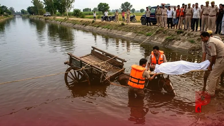 मेरठ में भीषण हादसा: 10 फीट गहरे पानी में डूबा तांगा, चालक और घोड़े की मौके पर ही गई जान