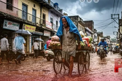 यूपी में मानसून की चाल सुस्त, 24 जिलों में भारी बारिश का अलर्ट