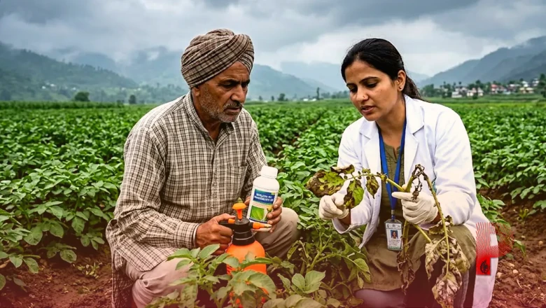 आलू की फसल पर मंडराया पिछेता झुलसा का खतरा, वैज्ञानिकों ने दी छिड़काव की अहम सलाह