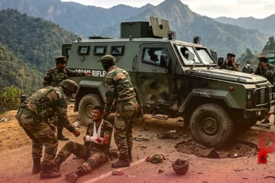 नागालैंड: असम राइफल्स की गाड़ी को बनाया गया निशाना, विस्फोट में एक जवान शहीद और चार घायल