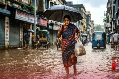 आज का मौसम: मानसून की भारी मार, 14 राज्यों में मौसम विभाग की चेतावनी