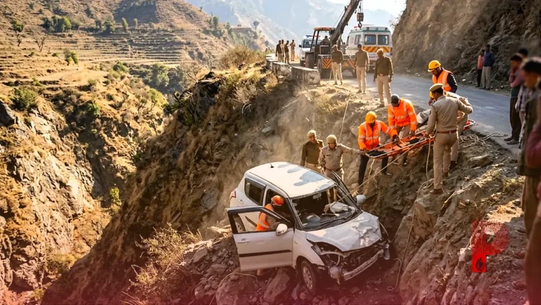 सिरमौर और बालोतरा में दर्दनाक सड़क हादसे, कार खाई में गिरने और ट्रक से टक्कर में कुल 8 लोगों की मौत