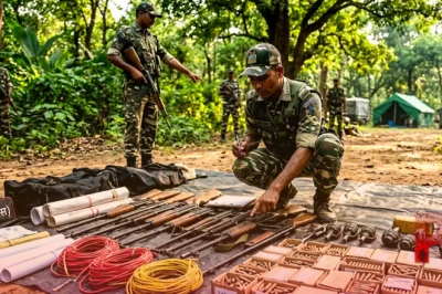 छत्तीसगढ़ में नक्सलियों के खिलाफ बड़ी कार्रवाई: सरेंडर करने वाले माओवादियों के खुलासे से बरामद हुआ 18 लाख का डंप