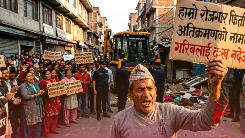 नेपाल में बालेन शाह सरकार के खिलाफ बढ़ता जन आक्रोश: अतिक्रमण विरोधी कार्रवाई और आत्मदाह की घटनाओं से उबला काठमांडू
