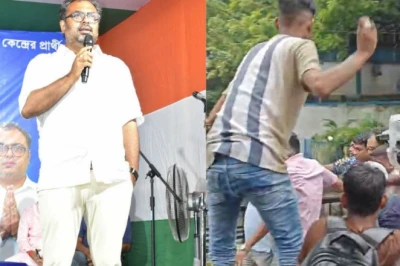 टीएमसी उम्मीदवार तीर्थंकर घोष गिरफ्तार, कोर्ट ले जाते समय जनता ने बरसाए अंडे