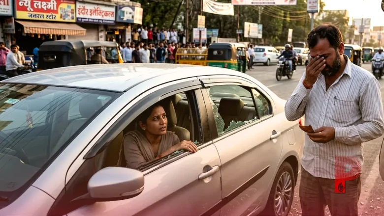 इंदौर में रोड रेज का खौफ: कारोबारी दंपति की कार पर किया हमला, कांच की बोतल फोड़कर मचाया हंगामा