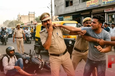 गुरुग्राम में कैब चालक का हाई-वोल्टेज ड्रामा: बाइक सवार को टक्कर मारने के बाद पुलिसकर्मी को जड़ा मुक्का, आरोपी गिरफ्तार