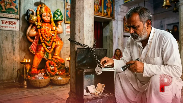 हनुमान जी के चरणों में सिर झुकाया और फिर तोड़ दिया मंदिर का ताला, चोरी हुए महज 170 रुपये
