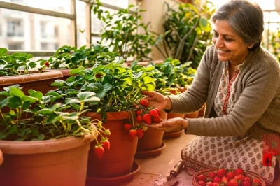 घर के गमले में स्ट्रॉबेरी उगाना है बहुत आसान, इन खास टिप्स से पाएं भरपूर पैदावार