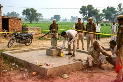कानपुर में किसान की निर्मम हत्या: ट्यूबवेल पर पार्टी के बाद मिला खून से लथपथ शव