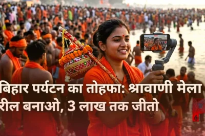 बिहार पर्यटन का तोहफा: श्रावणी मेला 2026 की रील बनाकर जीतें 3 लाख रुपये तक का इनाम