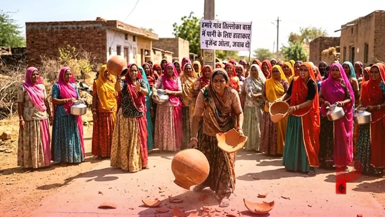 राजस्थान: सांसद बृजेंद्र ओला के पैतृक गांव में पानी के लिए हाहाकार, महिलाओं ने सड़क पर मटके फोड़कर जताया विरोध