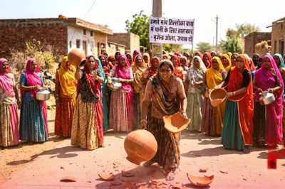 राजस्थान: सांसद बृजेंद्र ओला के पैतृक गांव में पानी के लिए हाहाकार, महिलाओं ने सड़क पर मटके फोड़कर जताया विरोध