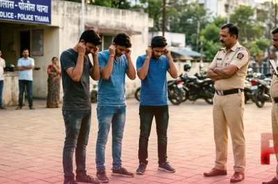 शहर के कमिश्नर वाले डायलॉग पर रील बनाना पड़ा महंगा, नागपुर पुलिस के सामने कान पकड़कर माफी मांगते दिखे युवक
