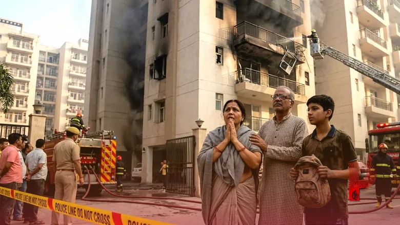 नोएडा: सेक्टर 137 की पारस टिएरा सोसाइटी में भीषण आग, एसी में शॉर्ट सर्किट से सातवीं मंजिल पर हुआ हादसा