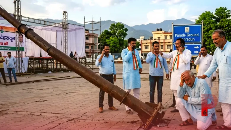 देहरादून में राहुल गांधी के कार्यक्रम से पहले दुखद हादसा, लोहे का पिलर गिरने से कांग्रेस कार्यकर्ता की मौत