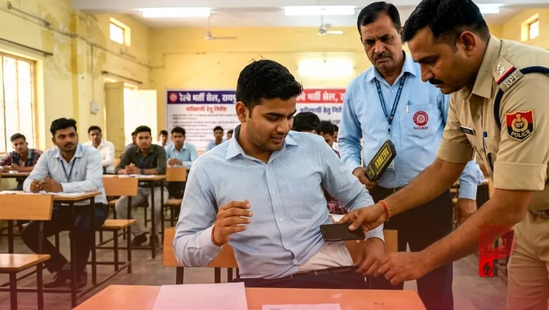 रायपुर रेलवे भर्ती परीक्षा में नकल का अजीबोगरीब तरीका, अंडरगारमेंट में मोबाइल छिपाकर पहुंचा अभ्यर्थी, ऐसे खुली पोल