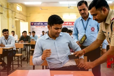 रायपुर रेलवे भर्ती परीक्षा में नकल का अजीबोगरीब तरीका, अंडरगारमेंट में मोबाइल छिपाकर पहुंचा अभ्यर्थी, ऐसे खुली पोल