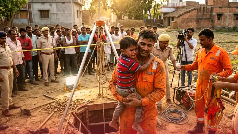 गया में 30 फीट गहरे खुले बोरवेल में गिरा 3 साल का बच्चा, 7 घंटे के कड़े संघर्ष के बाद सुरक्षित बाहर निकाला गया