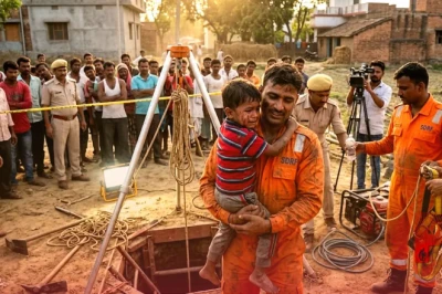 गया में 30 फीट गहरे खुले बोरवेल में गिरा 3 साल का बच्चा, 7 घंटे के कड़े संघर्ष के बाद सुरक्षित बाहर निकाला गया