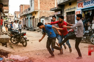 हापुड़ में युवक को दौड़ा-दौड़ा कर पीटने का सीसीटीवी वीडियो वायरल, पुलिस की कार्यप्रणाली पर उठे सवाल