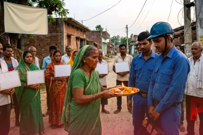 सीवान का अनोखा विरोध: बिजली कर्मियों की आरती उतारकर ग्रामीणों ने जताया गुस्सा