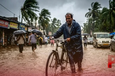 बिहार में मौसम का भारी अलर्ट: 13 जिलों में मूसलाधार बारिश और 60 किमी की रफ्तार से चलेंगी हवाएं