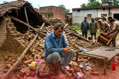 मुजफ्फरनगर में बरपा कुदरत का कहर, भारी बारिश के चलते कच्चा मकान गिरने से 5 लोगों की दर्दनाक मौत