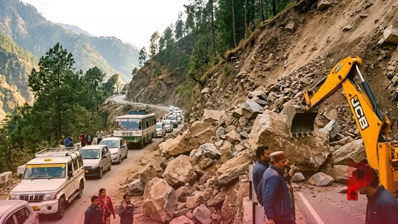 चंबा में भारी भूस्खलन: लाहड़ू-तुनूहट्टी मार्ग पर गिरीं विशाल चट्टानें, घंटों के इंतजार के बाद बहाल हुआ यातायात