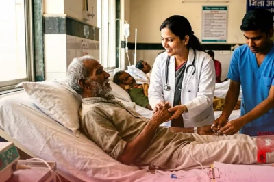 खंडवा में मानवता की मिसाल: डॉक्टर और उनकी टीम बनी लाचार बुजुर्ग का सहारा, कराया इलाज