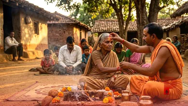 कांकेर: तुडगे गांव में 17 लोगों की घर वापसी, तीन परिवारों ने पारंपरिक विधि से मूल धर्म को अपनाया